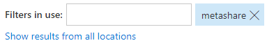 MetaShare's search box