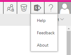 Elements under the MetaShare "Help" icon